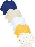 186-Langarm Wickelshirt - 5er Set-Hauptbild