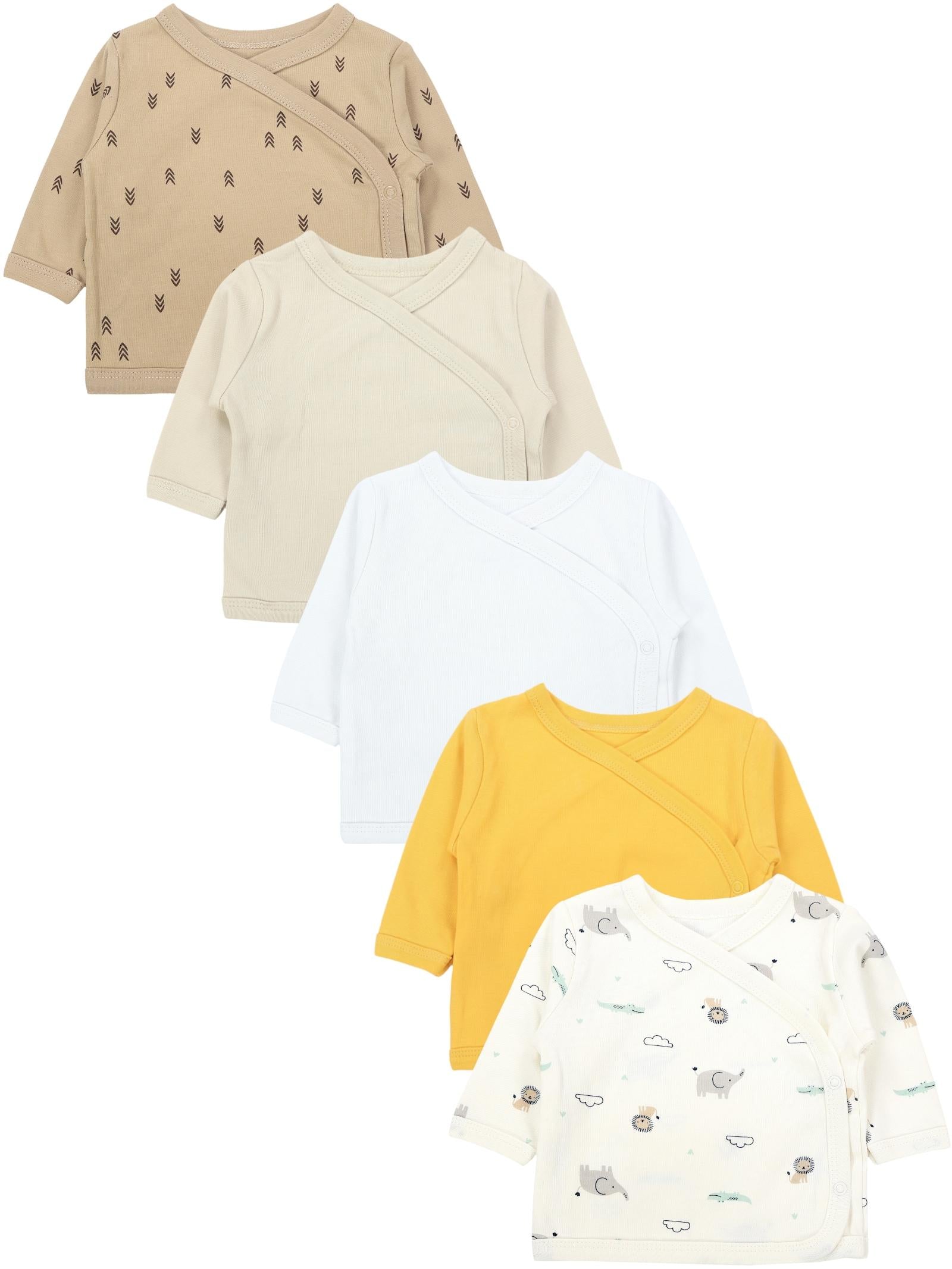 186-Langarm Wickelshirt - 5er Set-Hauptbild