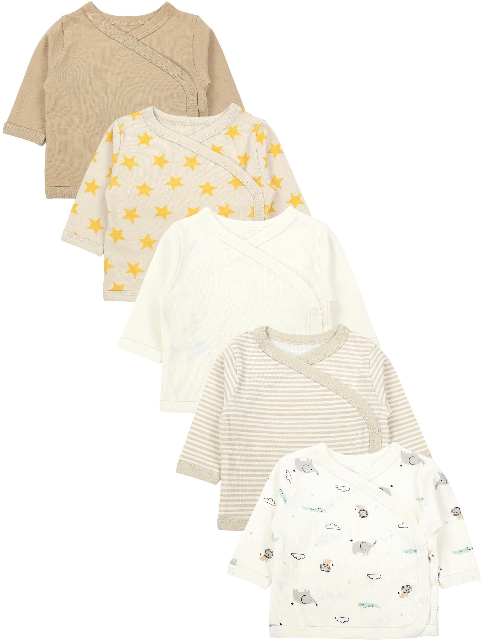 186-Langarm Wickelshirt - 5er Set-Hauptbild