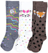 3er Pack Einhorn Grau / Katze Weiß / Rehlein Braun