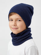 195-Kinder Beanie Mütze Schlauchschal Set-Bild1