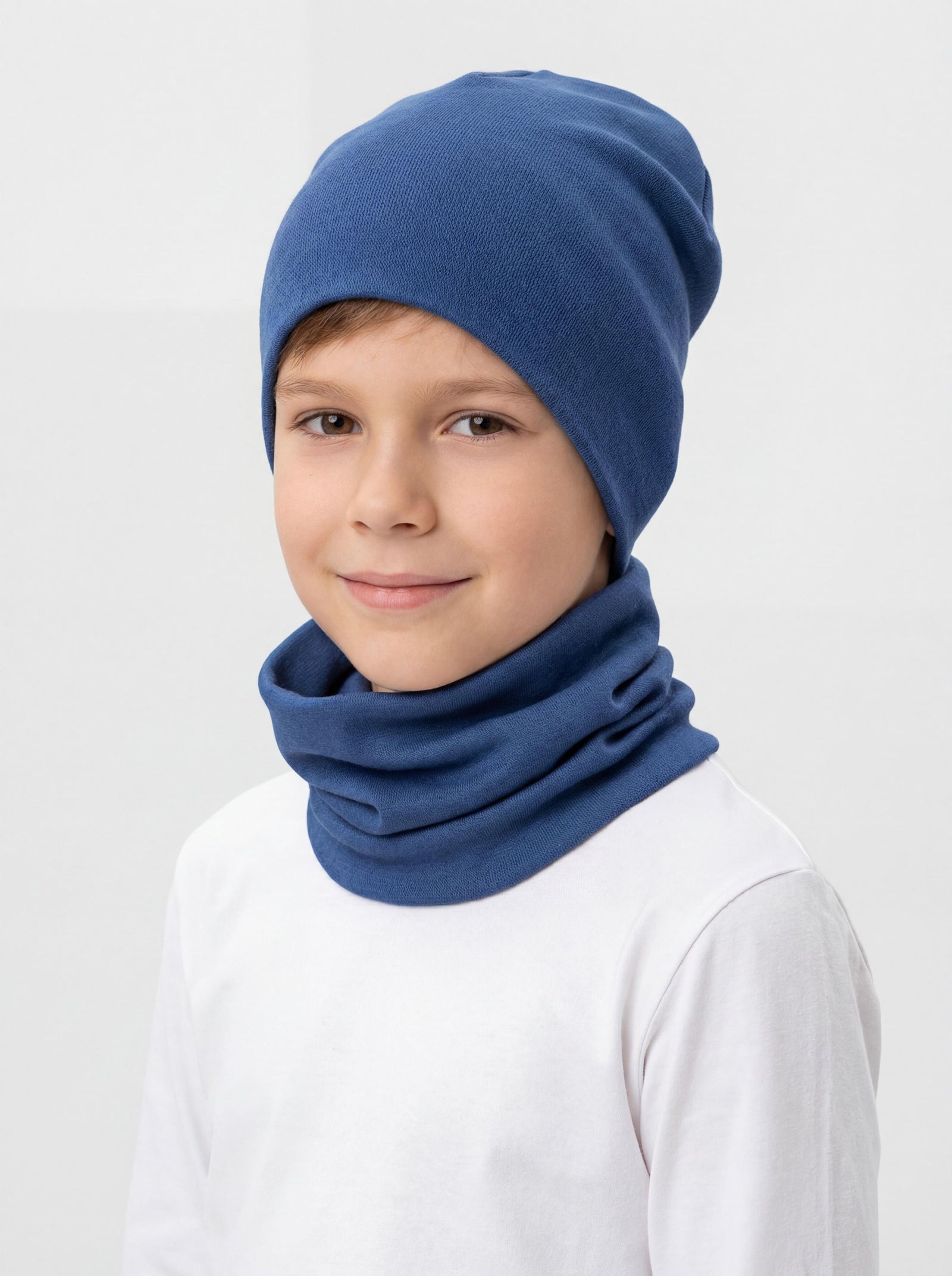 195-Kinder Beanie Mütze Schlauchschal Set-Bild1