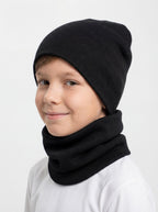 195-Kinder Beanie Mütze Schlauchschal Set-Bild1