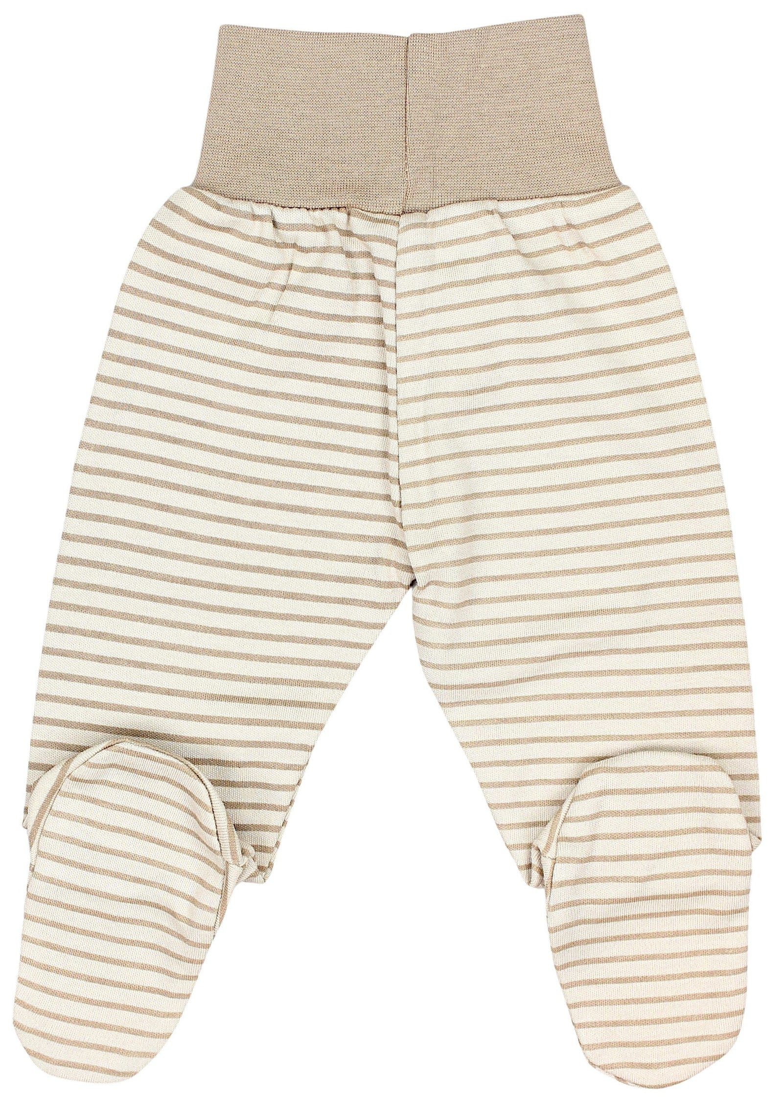 223-Baby Strampelhose Hose mit Fuß - 3er Set-Bild4