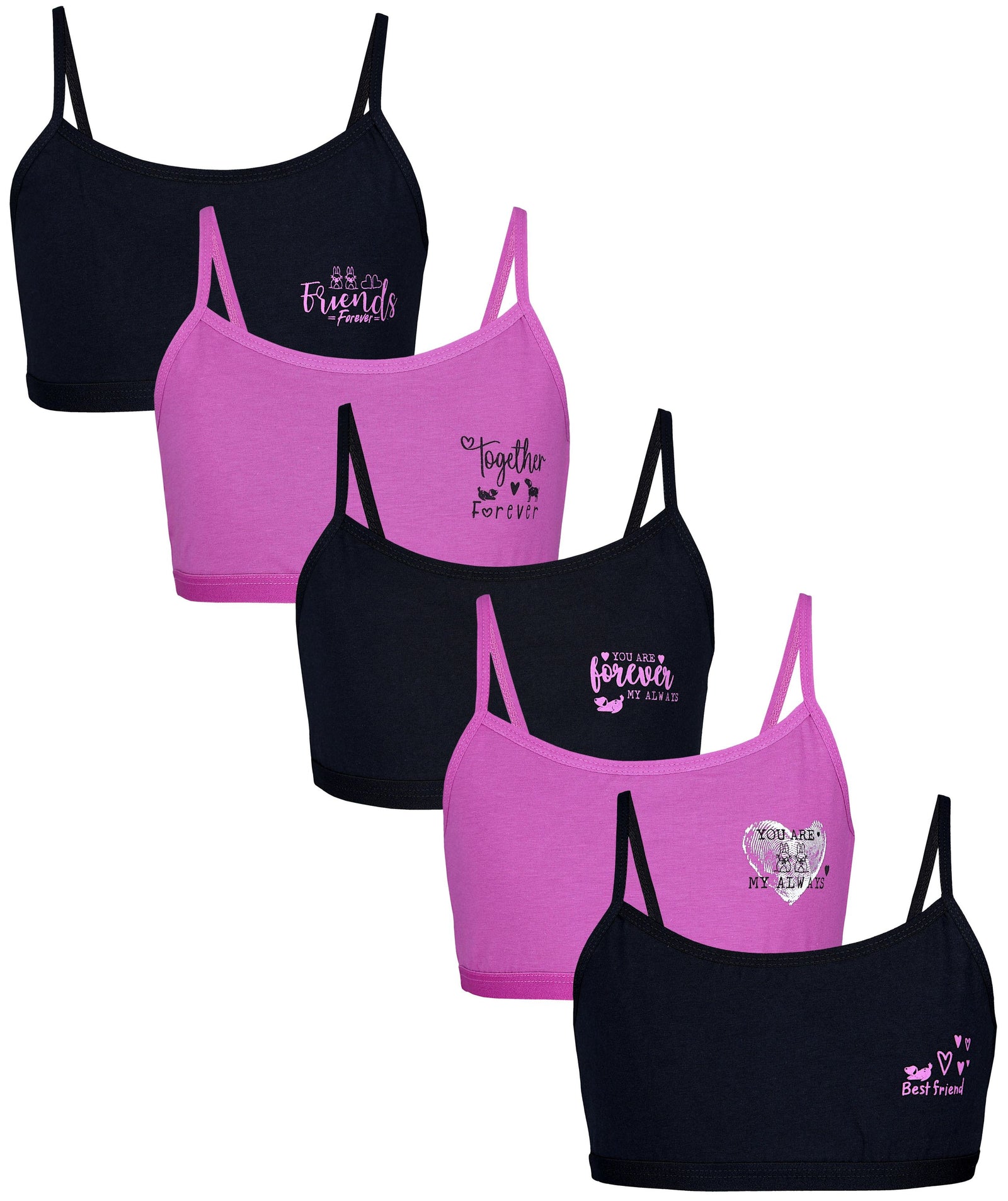 236-Mädchen Bustier - 5er Set-Hauptbild