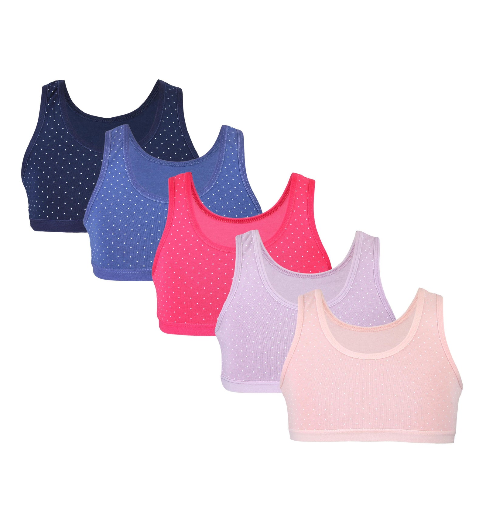 237-Mädchen Bustier breite Träger- 5er Set-Hauptbild