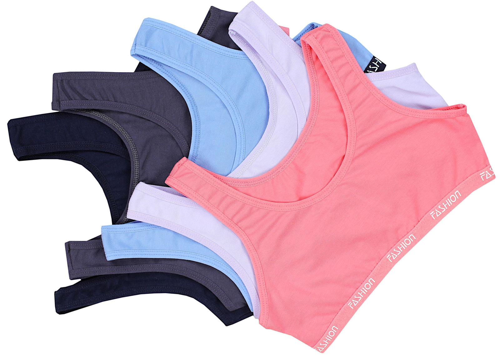 237-Mädchen Bustier breite Träger- 5er Set-Bild5