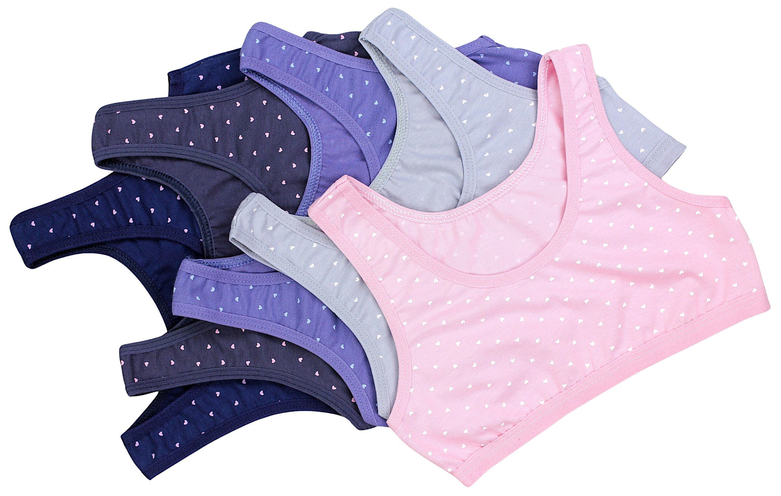 237-Mädchen Bustier breite Träger- 5er Set-Bild5