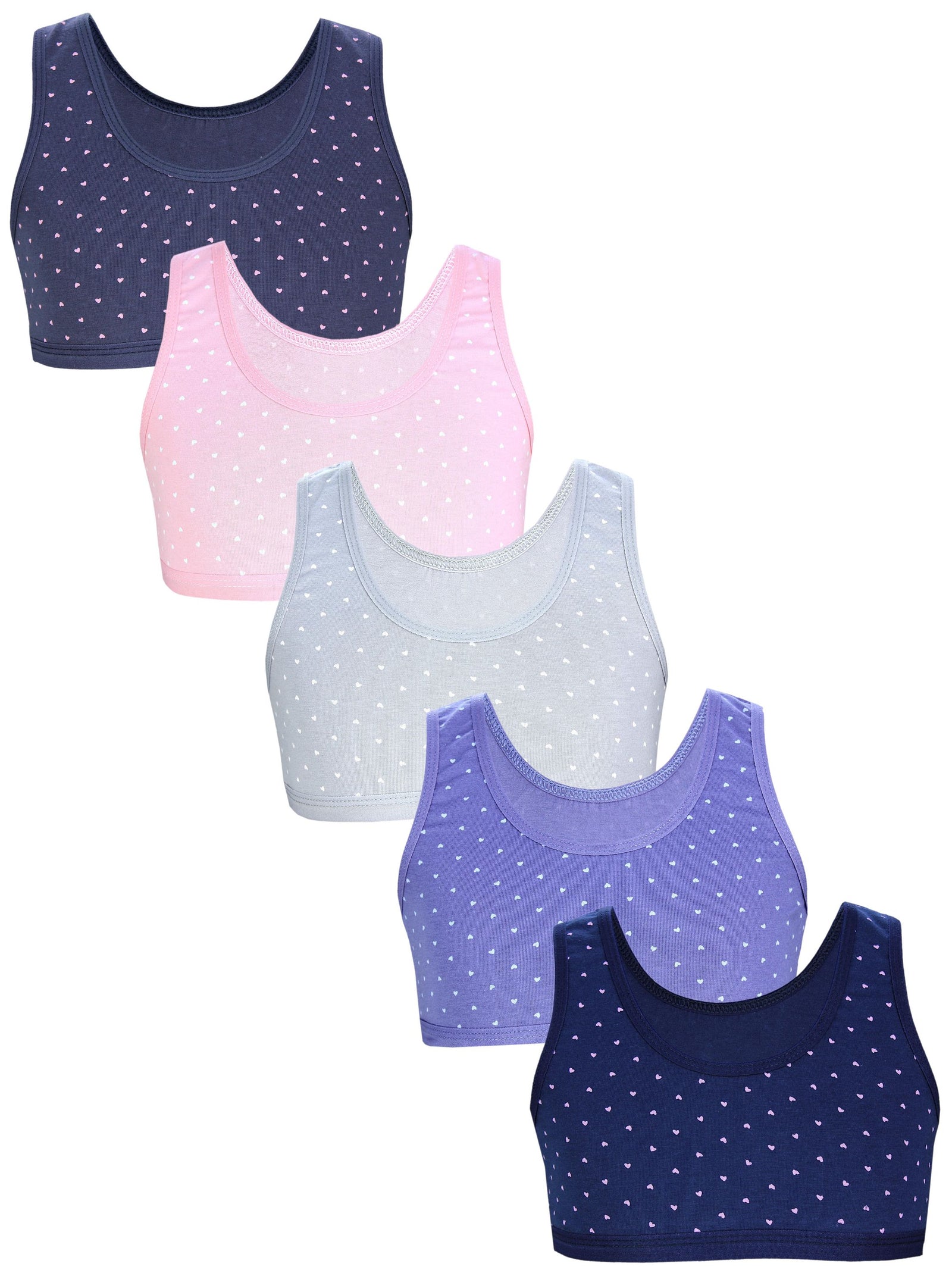 237-Mädchen Bustier breite Träger- 5er Set-Hauptbild