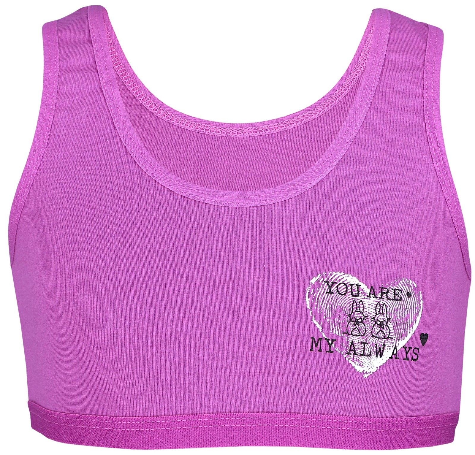 237-Mädchen Bustier breite Träger- 5er Set-Bild2
