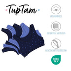 237-Mädchen Bustier breite Träger- 5er Set-Bild1