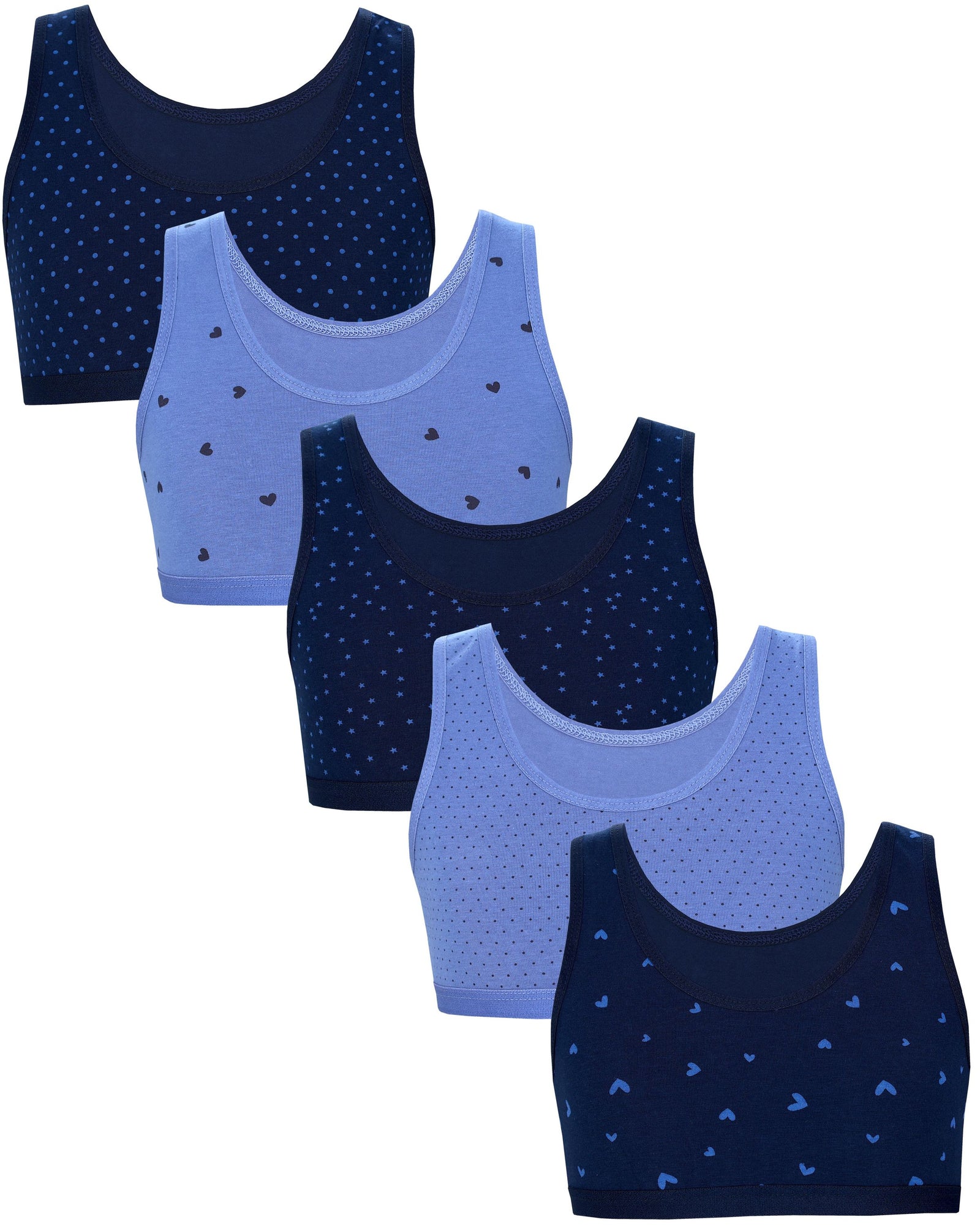 237-Mädchen Bustier breite Träger- 5er Set-Hauptbild