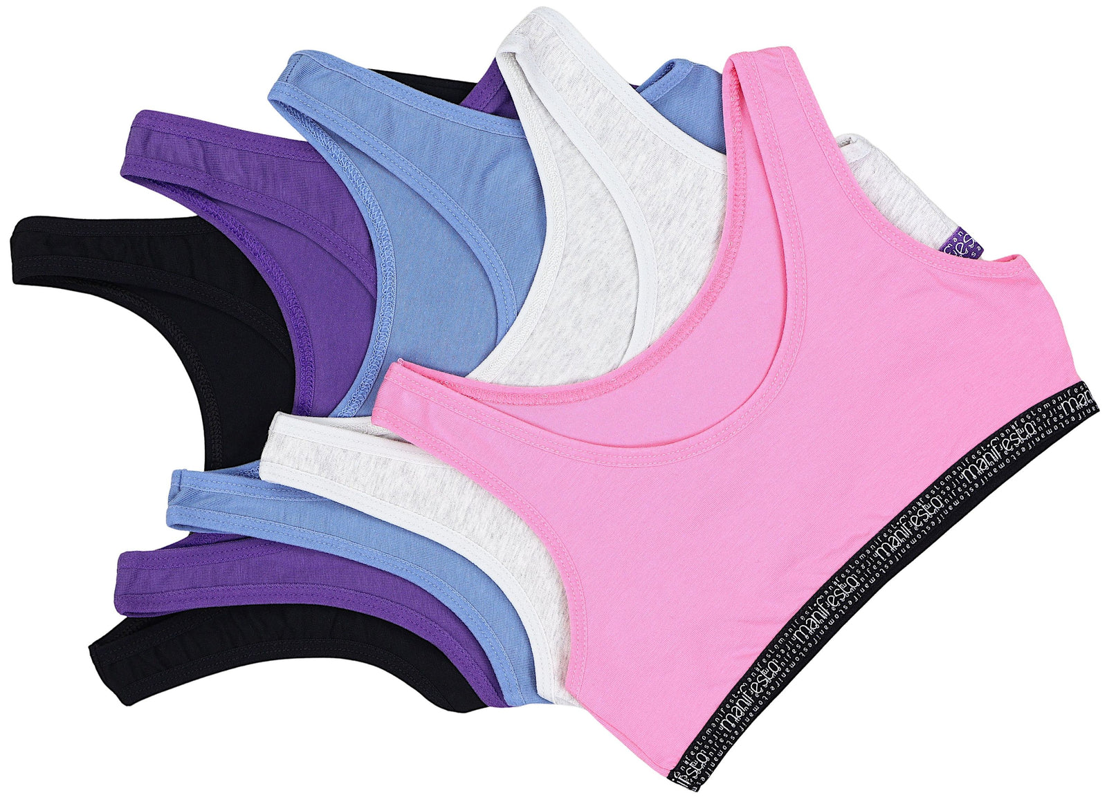 237-Mädchen Bustier breite Träger- 5er Set-Bild5