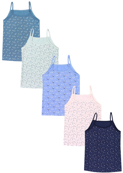 Blümchen Dunkelblau Blau Grün Rosa Dunkeltürkis