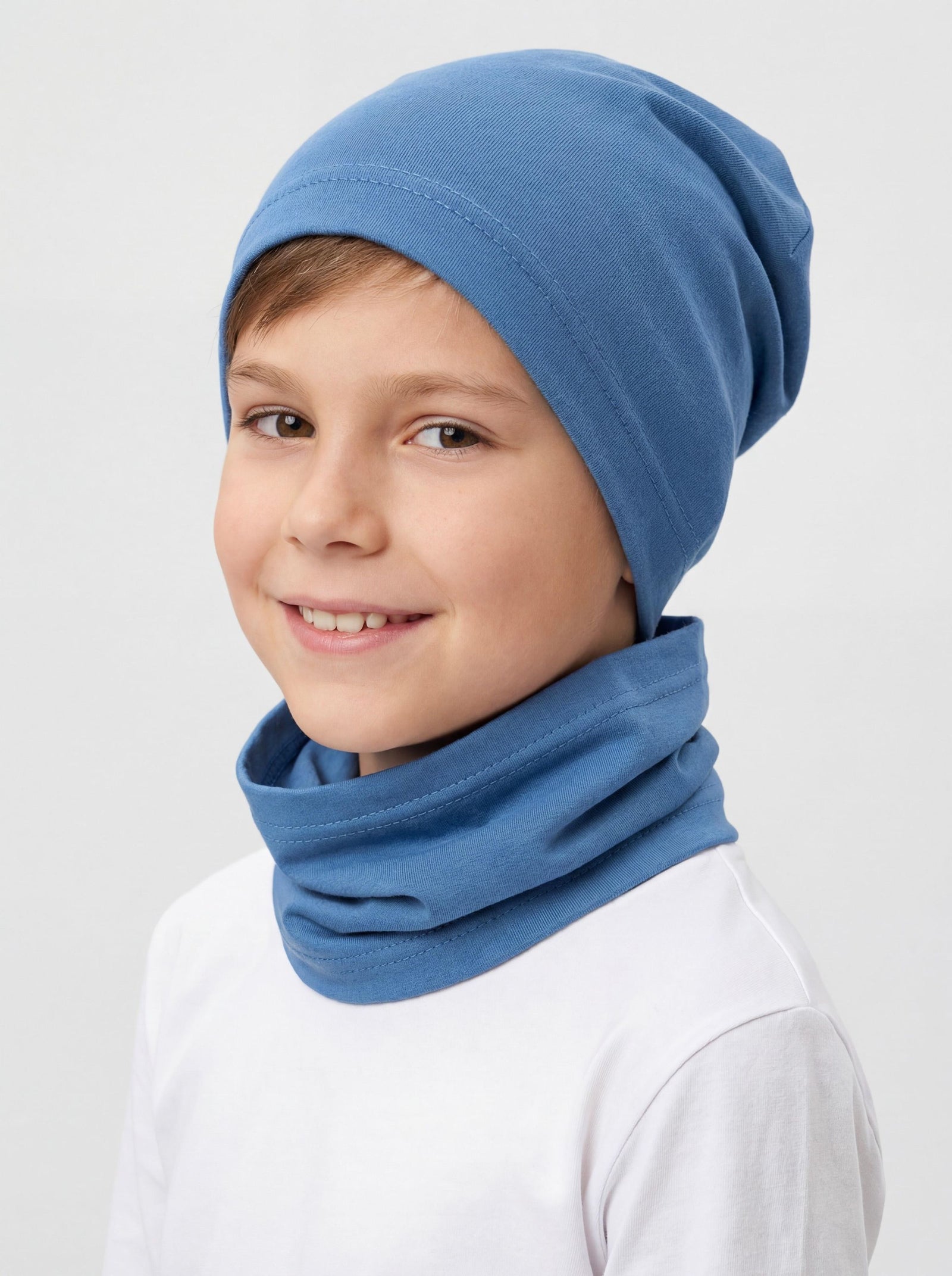 256-Kinder Mütze und Schlauchschal-Bild1