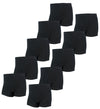 10er Pack Schwarz