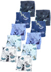 10er Pack Boxers Dino Blau Beige Grau