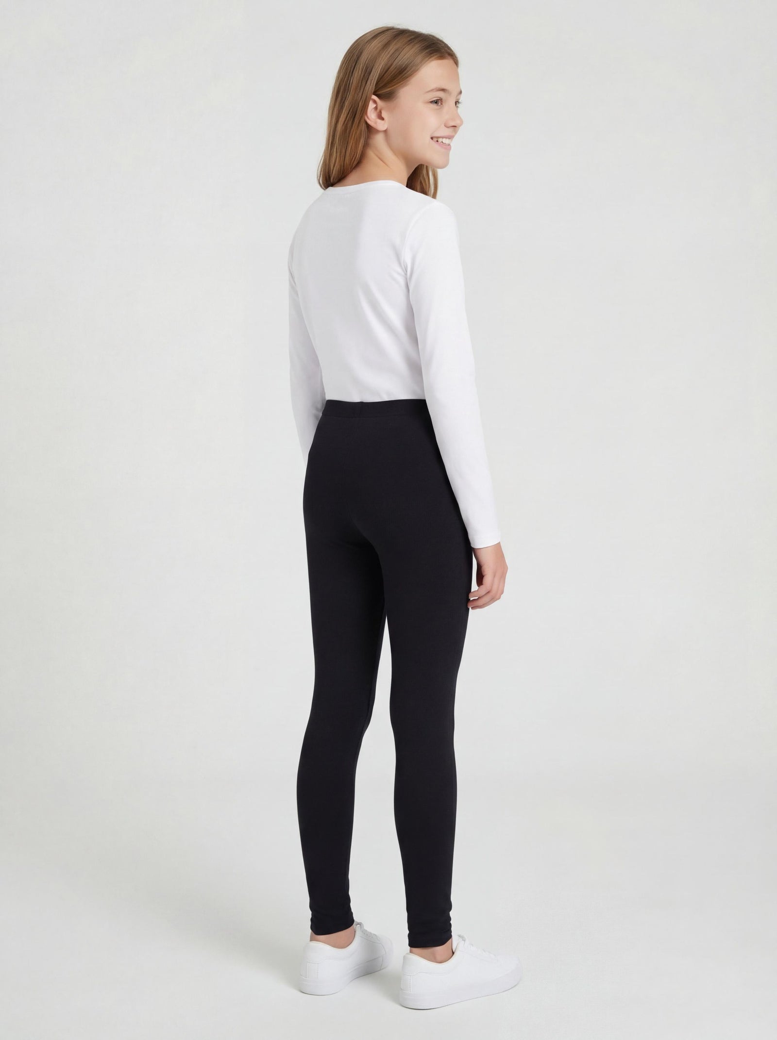 315-Kinder Leggings Unifarbe - 2er Set-Bild3
