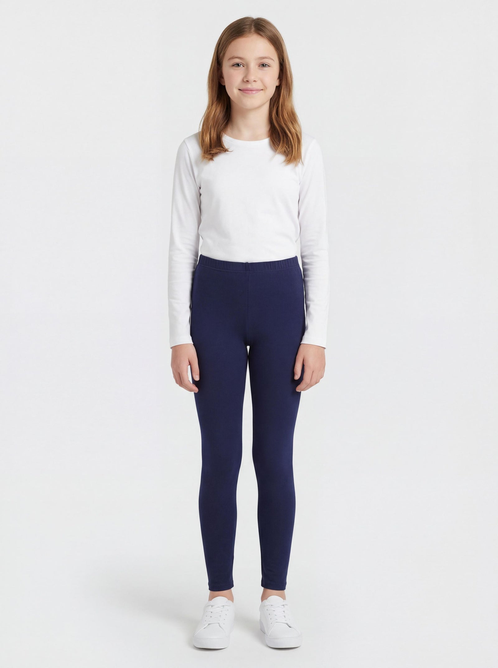 315-Kinder Leggings Unifarbe - 2er Set-Bild2
