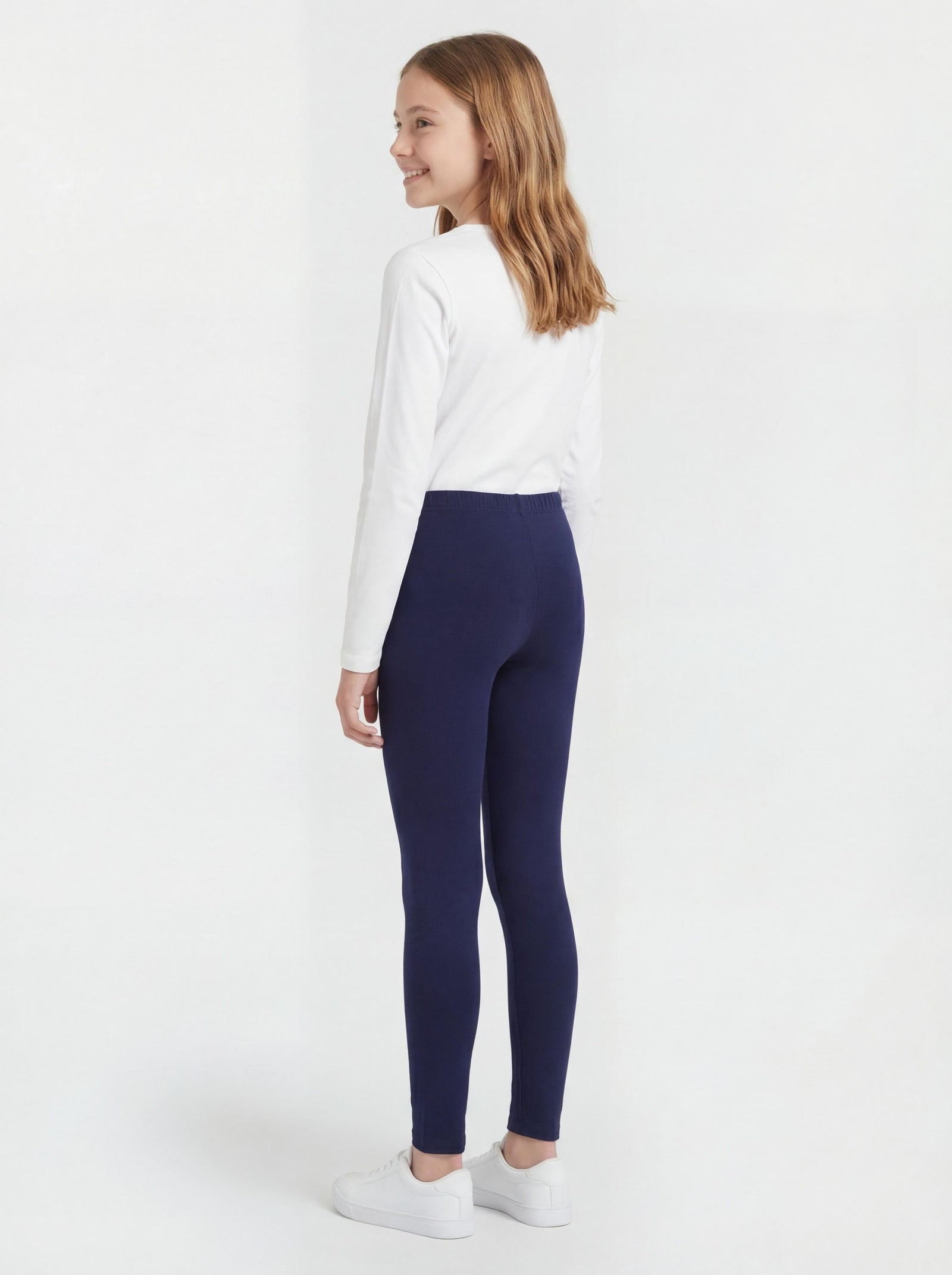 315-Kinder Leggings Unifarbe - 2er Set-Bild3
