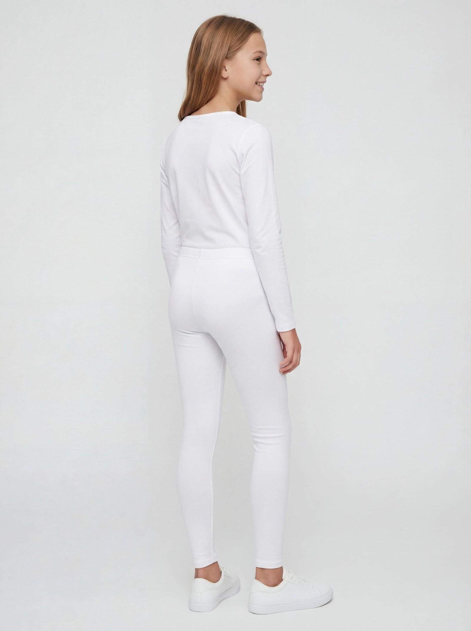 315-Kinder Leggings Unifarbe - 2er Set-Bild3