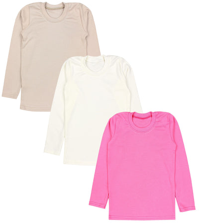3er Pack Pink / Ecru / Beige
