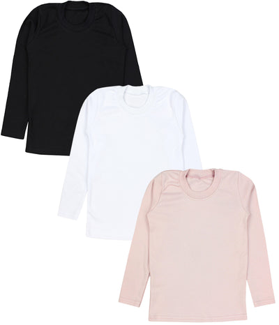 3er Pack Schwarz / Weiß / Pudderrosa