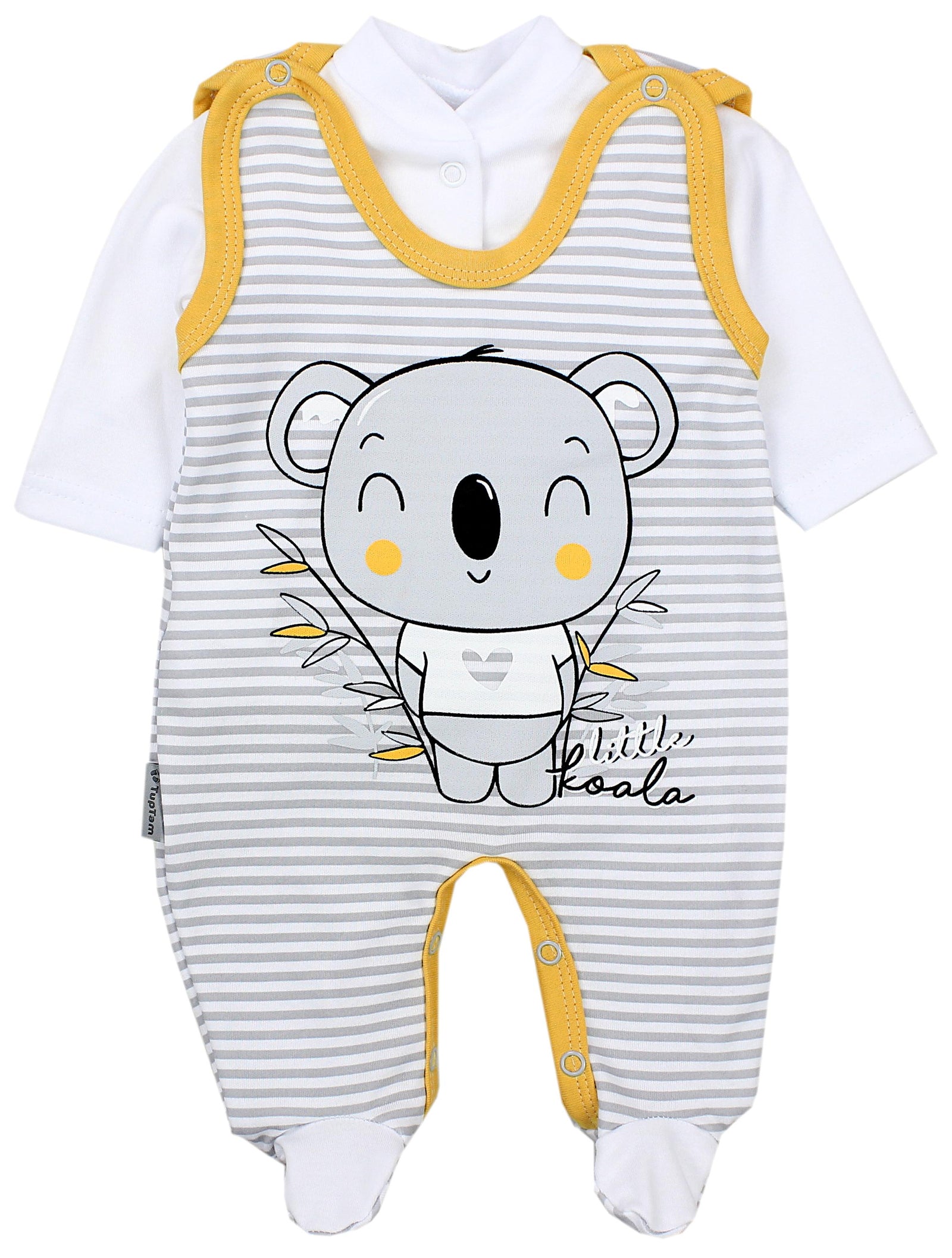 34642_CS4M2kwHG1C4k82O-Baby Unisex Strampler-Set mit Aufdruck Spruch 2-tlg-Hauptbild