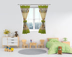 375-Vorhänge/Gardinen mit Schleifen 2er Set-Bild1