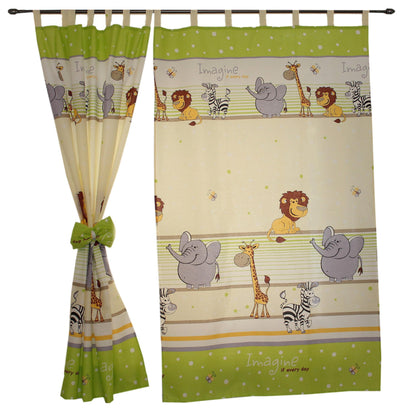 Vorhänge/Gardinen mit Schleifen 2er Set