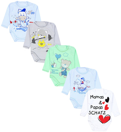 Mamas Papas Schatz Weiß Bärchen Blau Grün