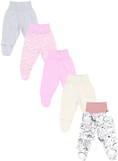 Pink Dschungeltiere Grau Elfenbein