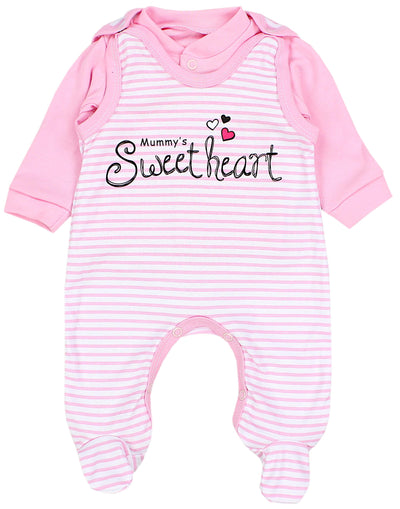 Mummy's Sweetheart Streifen Rosa