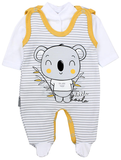 Koala Streifen Grau / Gelb