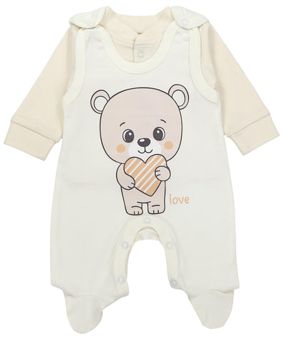 Love Teddy / Streifen Beige Ecru