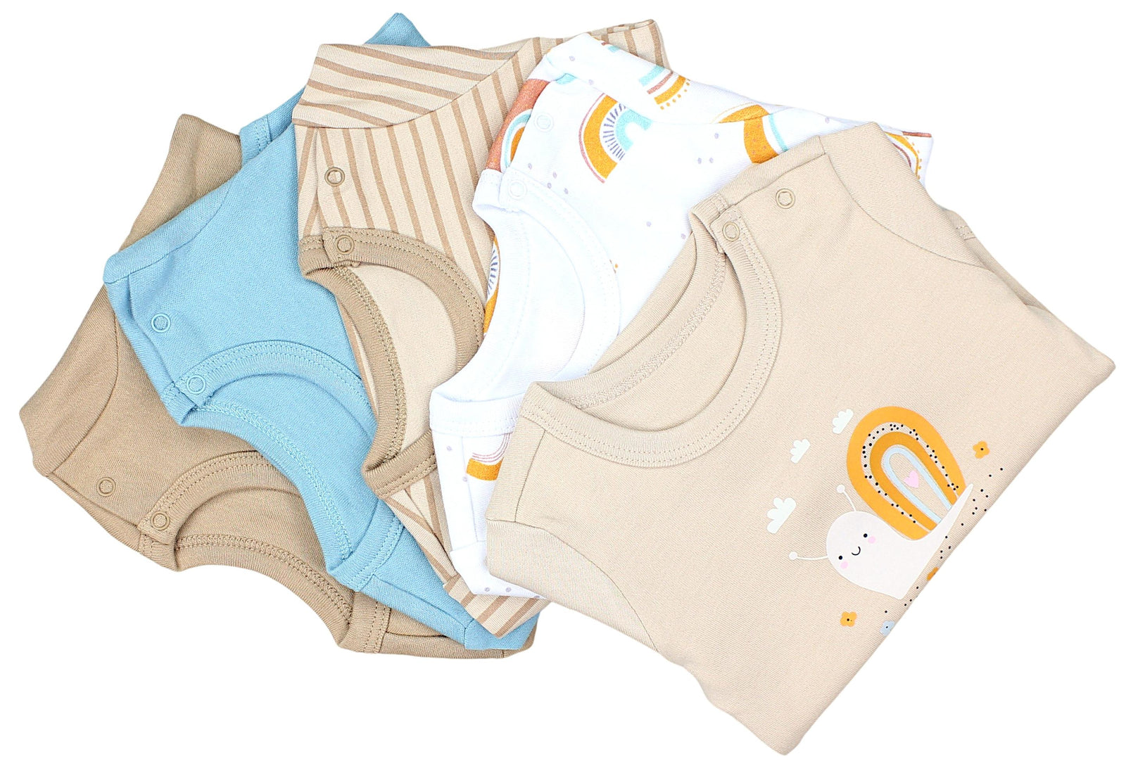 387-Langarm- Body mit Aufdruck - 5er Set-Bild5