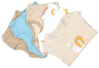 387-Langarm- Body mit Aufdruck - 5er Set-Bild5