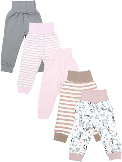 Streifen Pink Beige Tiere Rosa