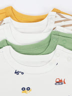 390-Kurzarm- Body mit Aufdruck -5er Set-Bild4