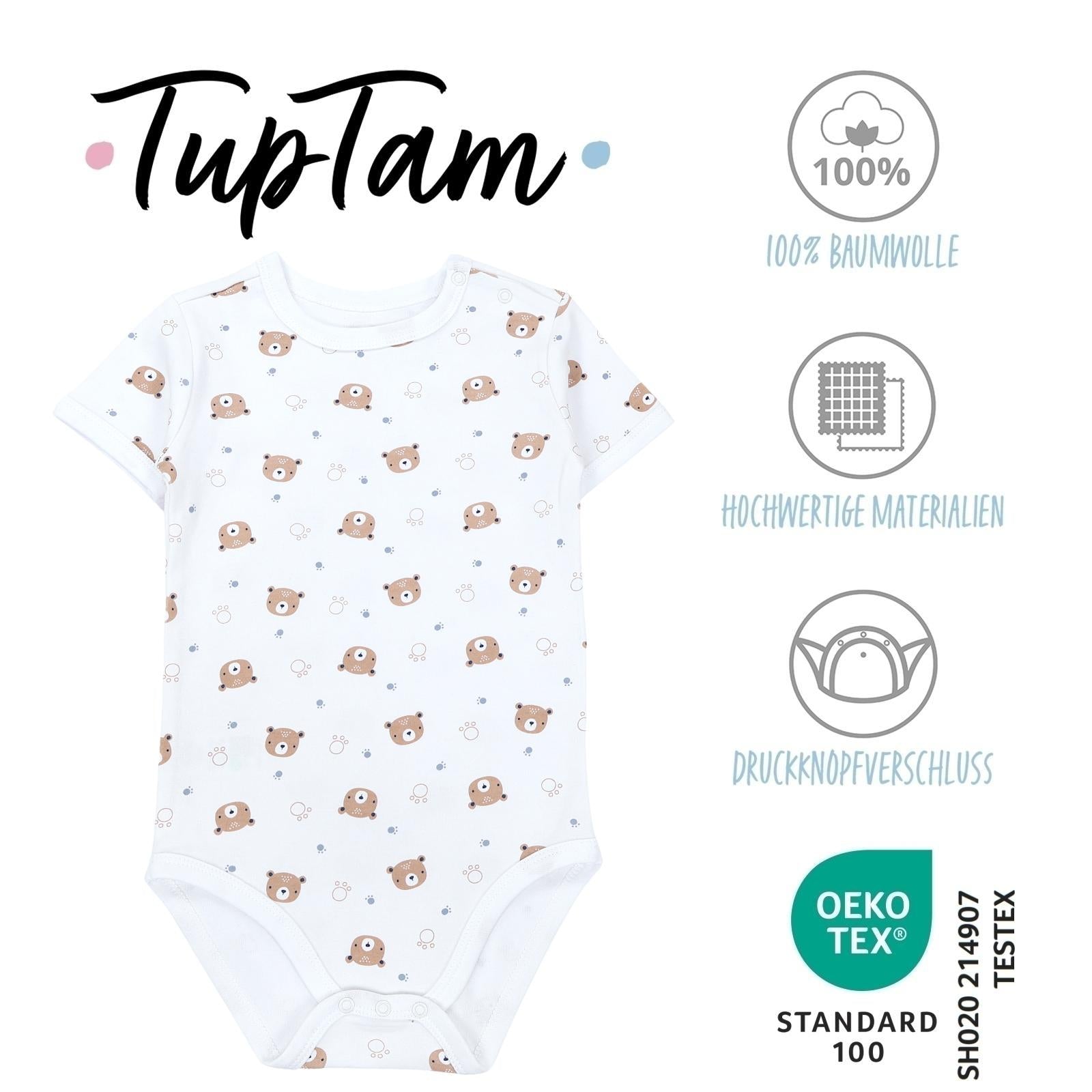 390-Kurzarm- Body mit Aufdruck -5er Set-Bild1