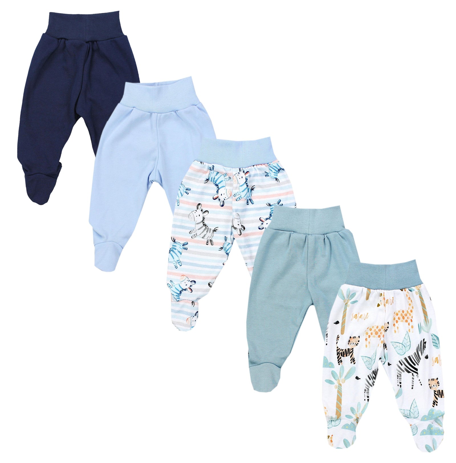 397-Strampelhose mit Fuß - 5er Set-Hauptbild