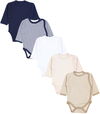 Streifen Hellbeige Dunkelblau