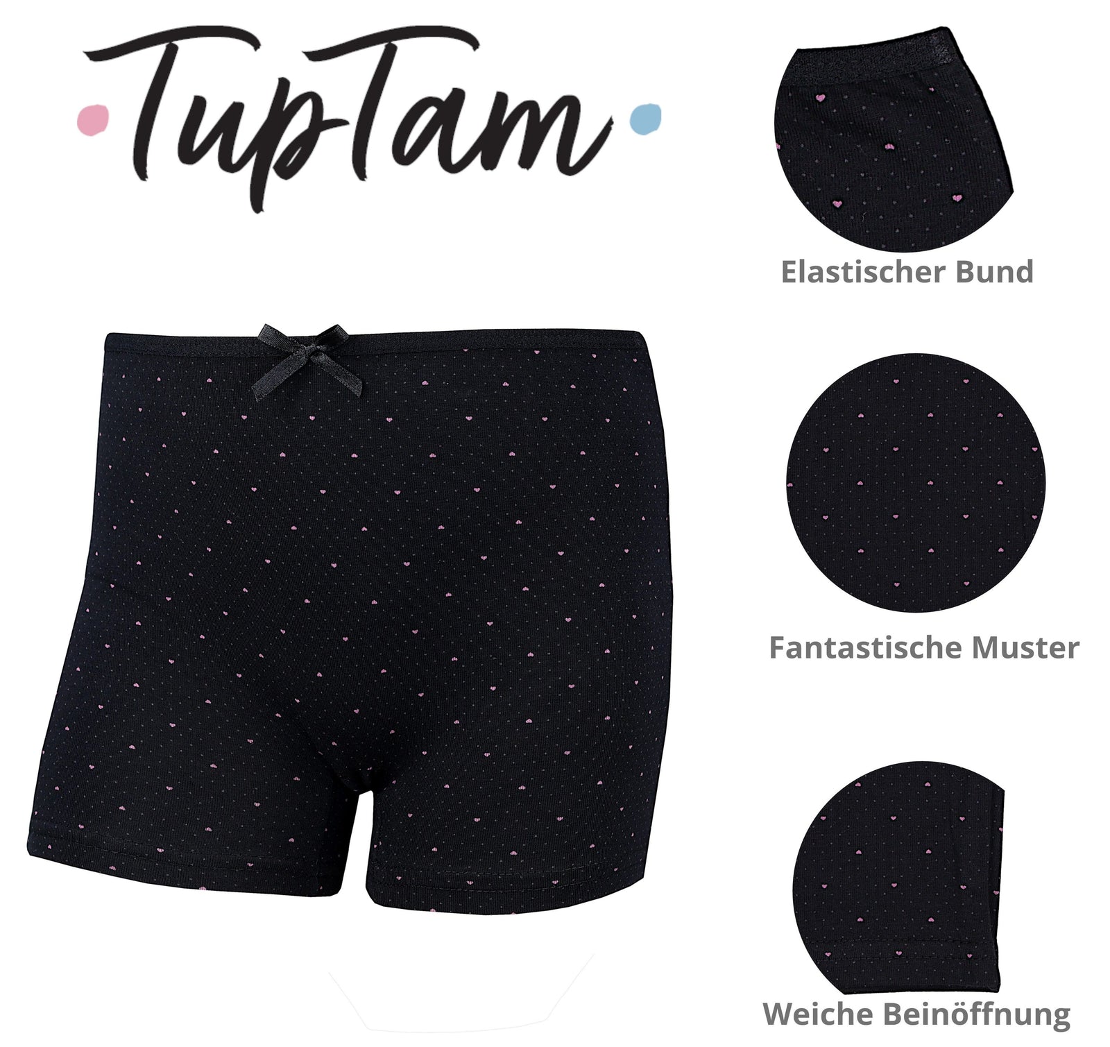 411-Mädchen Boxershorts aus Baumwolle 10er Set-Bild2