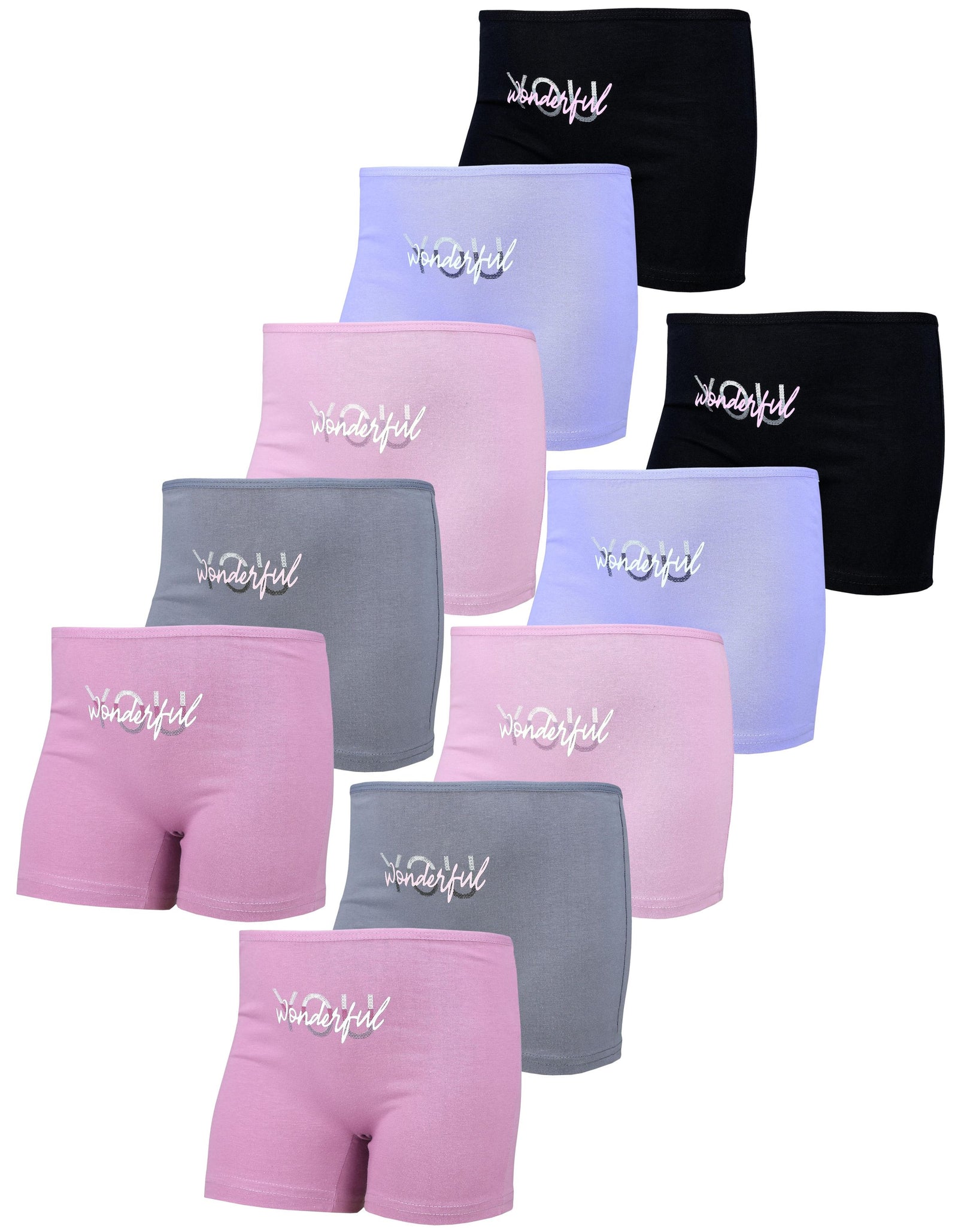 411-Mädchen Boxershorts aus Baumwolle 10er Set-Hauptbild