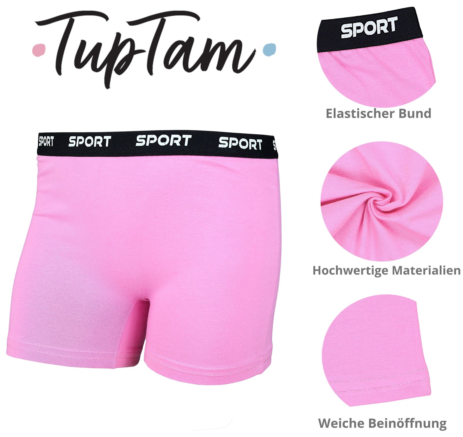 411-Mädchen Boxershorts aus Baumwolle 10er Set-Bild2