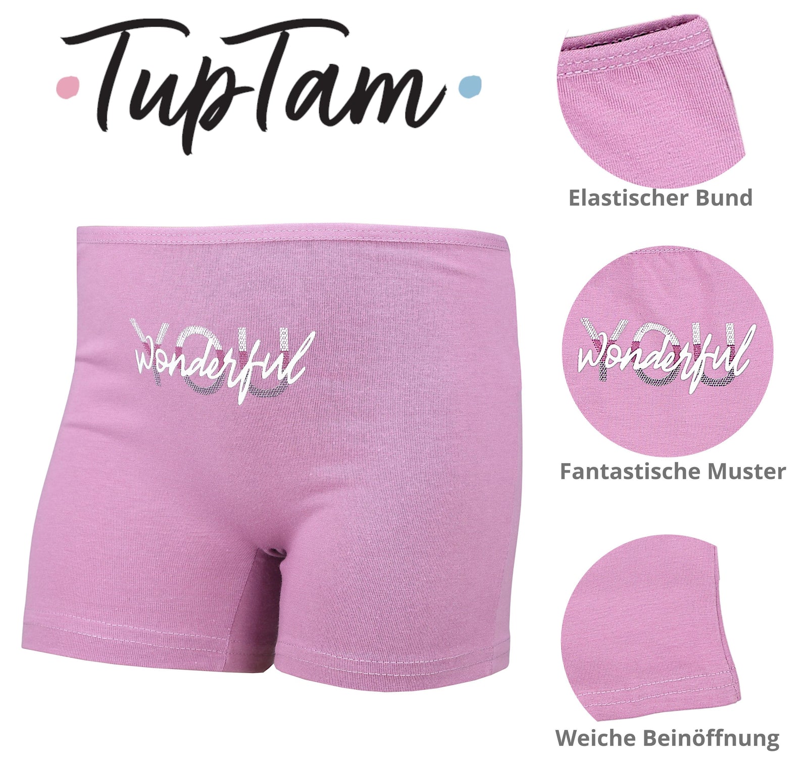 411-Mädchen Boxershorts aus Baumwolle 10er Set-Bild2