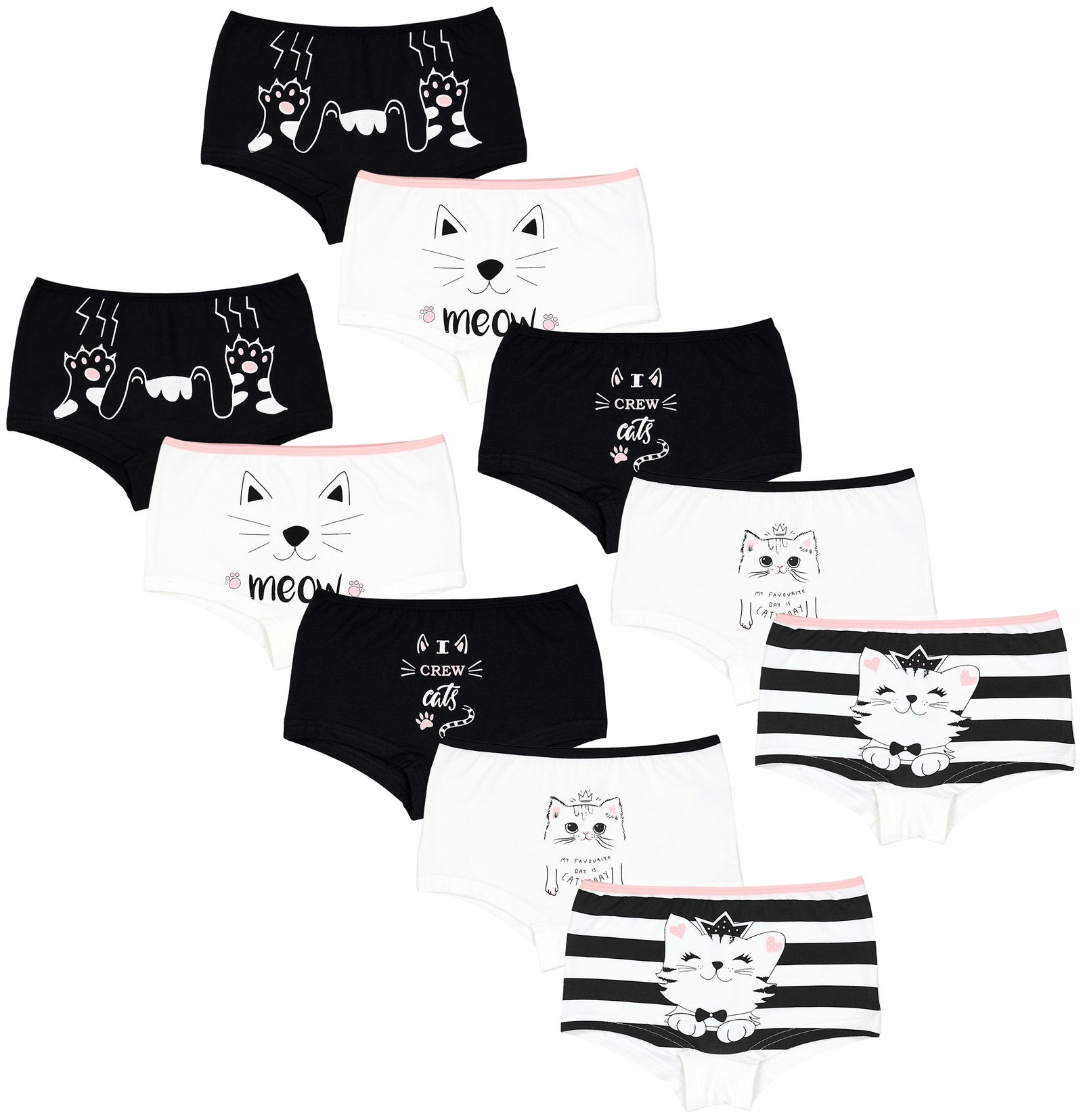 412-Mädchen Shorts 10er Set-Hauptbild