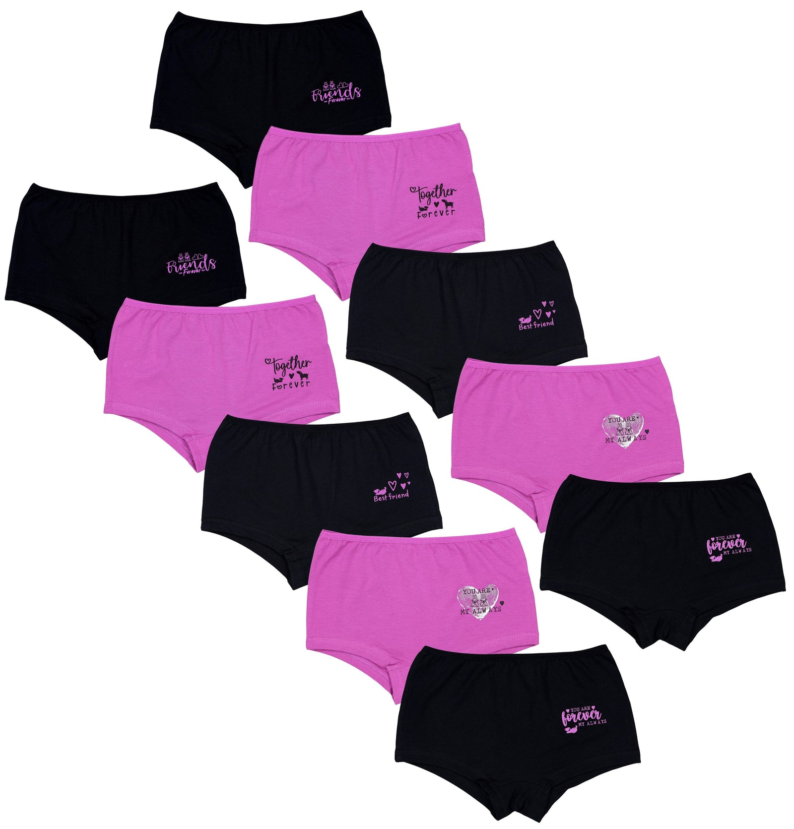 412-Mädchen Shorts 10er Set-Hauptbild