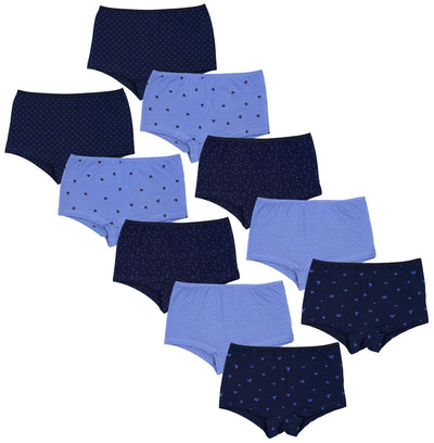 Shorts / Herzchen Punkte Dunkelblau