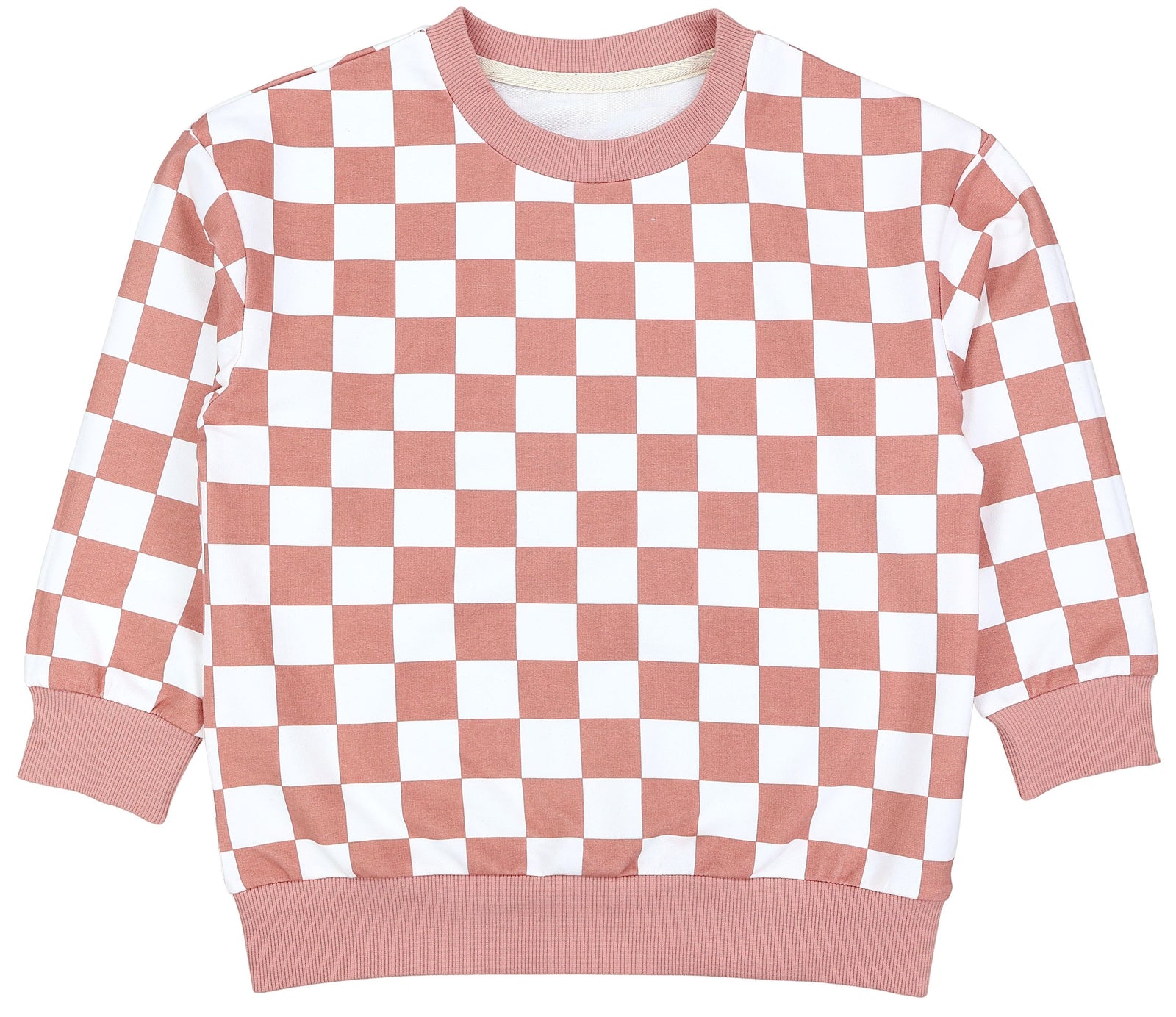 456-Sweatshirt kariert aus Bio-Baumwolle-Hauptbild